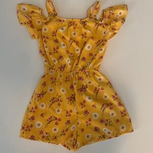 Girls Floral Romper - Size 7